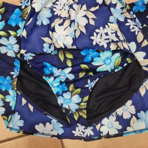 Lands' End Floral Tropical Swim Skirt Swimsuit Bottom Size 20w - Picture 3 of 4